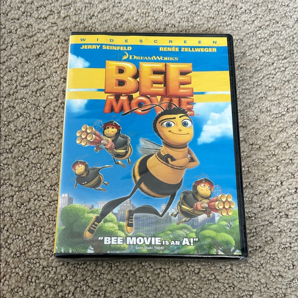 Dreamworks Bee Movie DVD - Yellow and Blue Cover